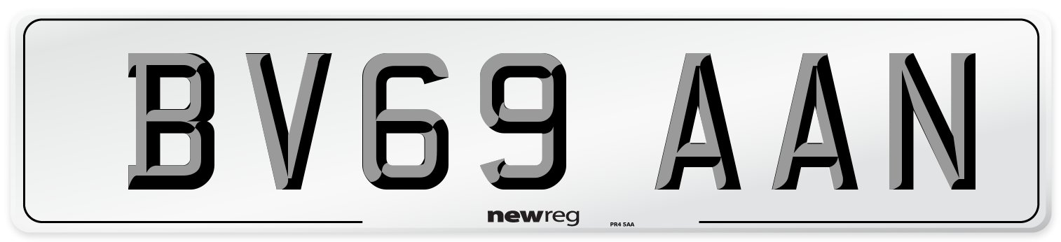 BV69 AAN Number Plate from New Reg
